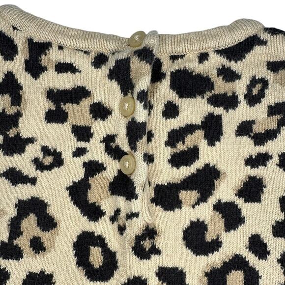 Janie and Jack Leopard Print Sweater Dress Size 3 - Picture 6 of 7